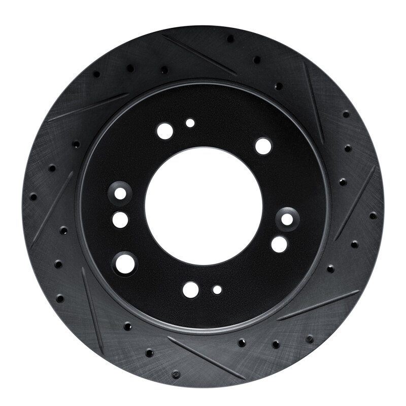 Kia Sorento Brake Rotor (1) - Rear Right - R1 Concepts - Drilled & Slotted - Black - `07-`09 Kia Sorento Brake Rotor (1) - Rear Right - R1 Concepts - Drilled & Slotted - Black - `07-`09
